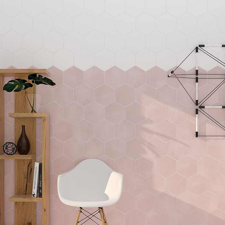 HexArt Blanco 8" Porcelain Matte Tile 