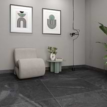 Santo Charcoal Black 36x36 Matte Porcelain Tile