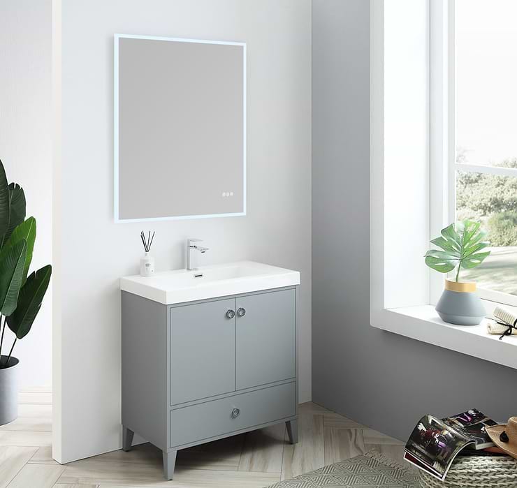 Rige 30x36" Rectangle LED Mirror