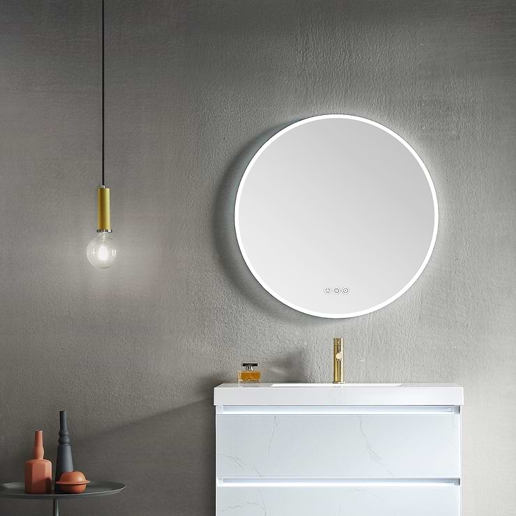 Rige 32" Round LED Mirror