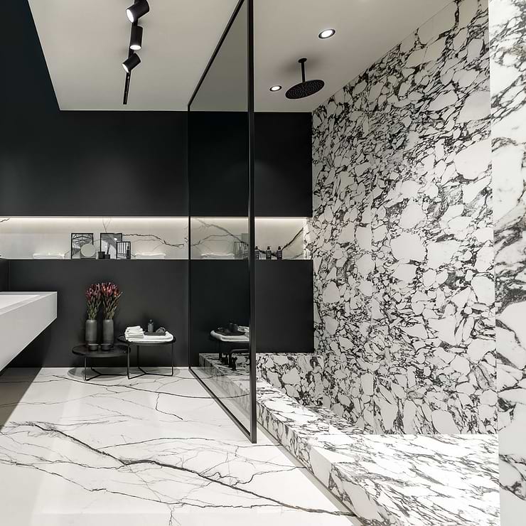 Drama Pebble 24x48 Polished Porcelain Tile