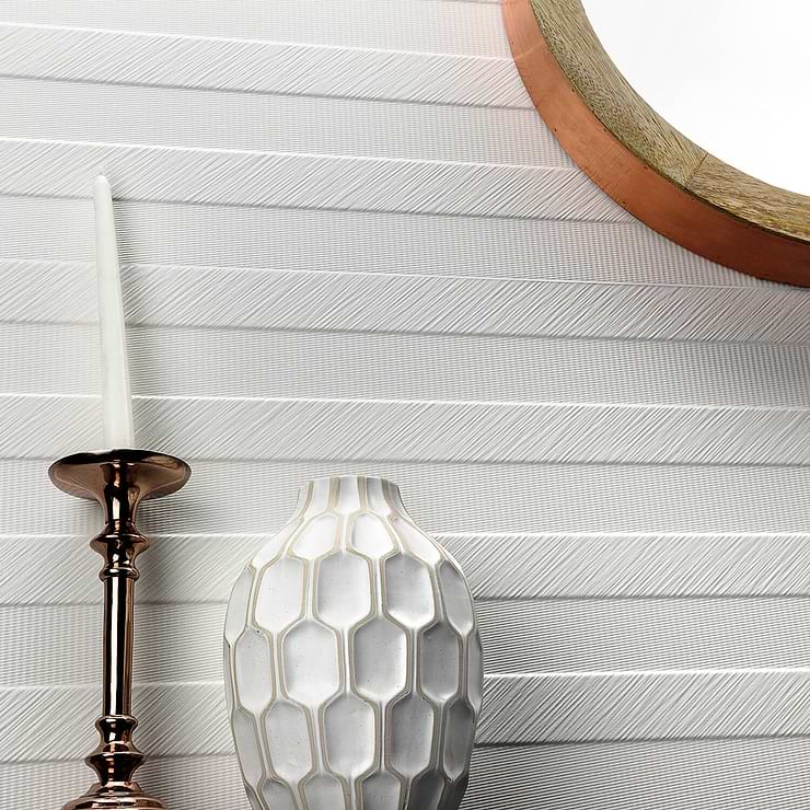 Klondike Yukon Blanco Matte 16x48 Ceramic Wall Tile