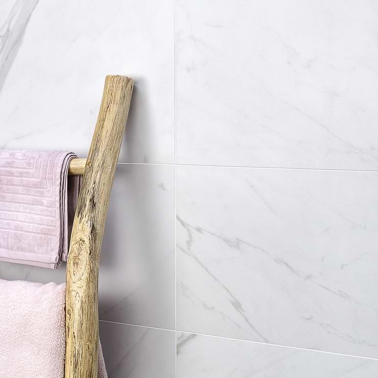 Basic Marble Bianco 12x24 Matte Porcelain Tile