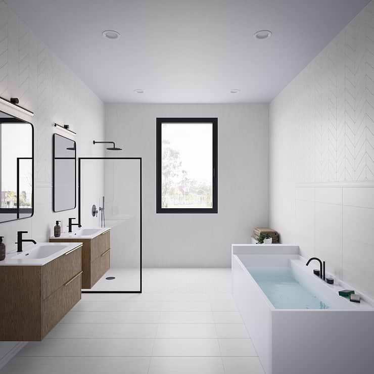 Bianco Dolomite White 3x12 Picket Premium Polished Marble Tile