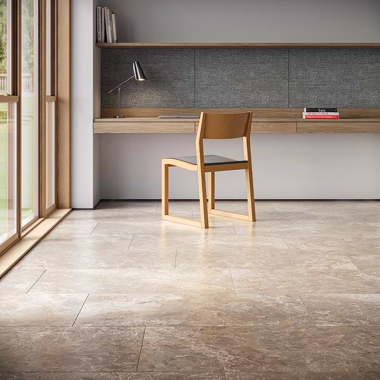 Marmo Perfetto Tortora Gray 24x48 Semi-Polished Porcelain Tile