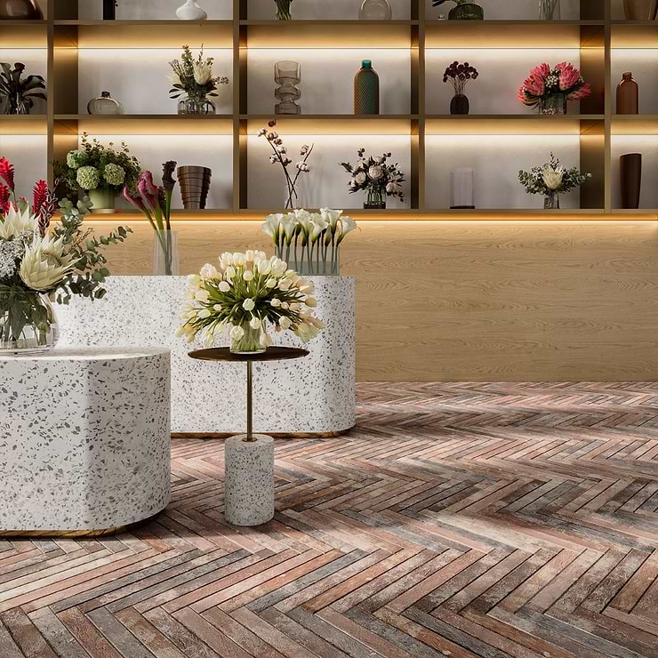 English Brick Red 2x18 Matte Porcelain Tile