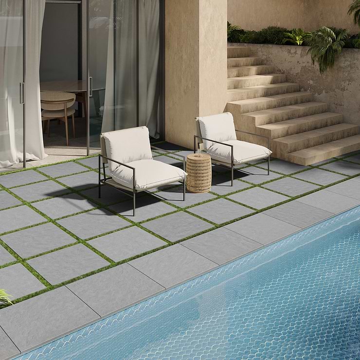 Montrose Bluestone Blue Select 24x24 Textured Porcelain 2CM Outdoor Paver