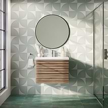 Gibson Light Wood 24" Single Vanity with Integrated White Acrylic Top