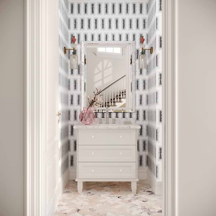 Ako Grigio Gray 4x9 Rectangle Marble Micro Mosaic Tile