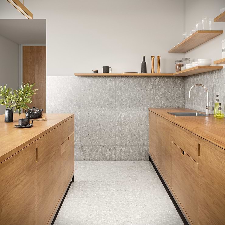 Rizo LVT Gray 12x24 Glue Down Luxury Vinyl Tile 