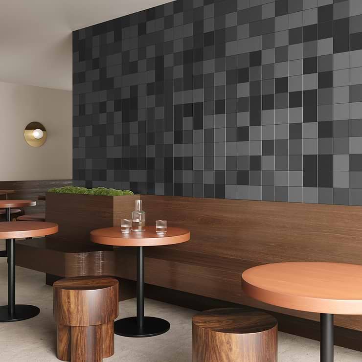 Born Charcoal Gray 5x5 Matte Porcelain Tile