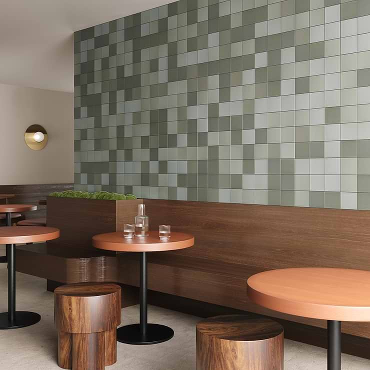 Born Sage Green 5x5 Matte Porcelain Tile