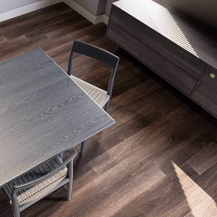 Hudson Espresso Loose Lay 6x48 Luxury Vinyl Plank Flooring