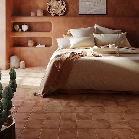 Angela Harris Mediterra Terracotta 8x8 Matte Porcelain Tile