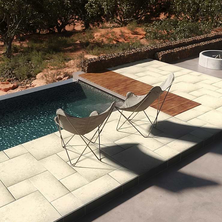 Seville Pergamo Beige 12x24 Travertine Look Matte Porcelain Tile