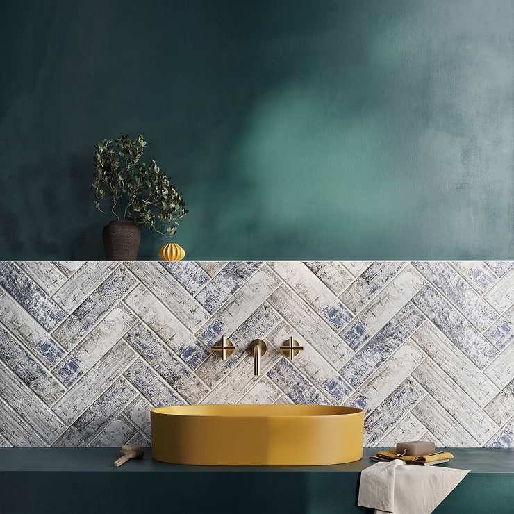 Bayou Riverwood Gray Multicolor 3x12 Matte Ceramic Subway Tile