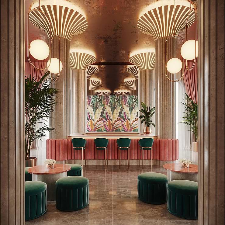 Art Gallery by Paula Purroy Rainforest Multicolor 24x48 Artisan Decor Matte Porcelain Tile