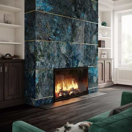 Jewel Onyx Labradorite Blue 24x48 Polished Porcelain Tile