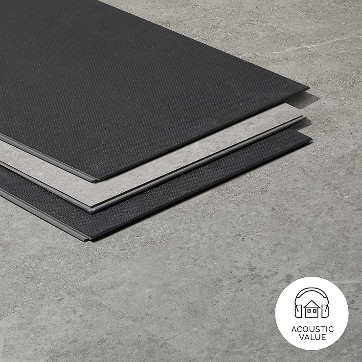 Optoro Juneau Sandstone Light Gray 28mil Wear Layer Rigid Core Click 12x24 Luxury Vinyl Tile