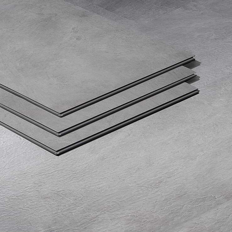 Optoro Trail Slate Dark Gray 28mil Wear Layer Rigid Core Click 12x24 Luxury Vinyl Tile
