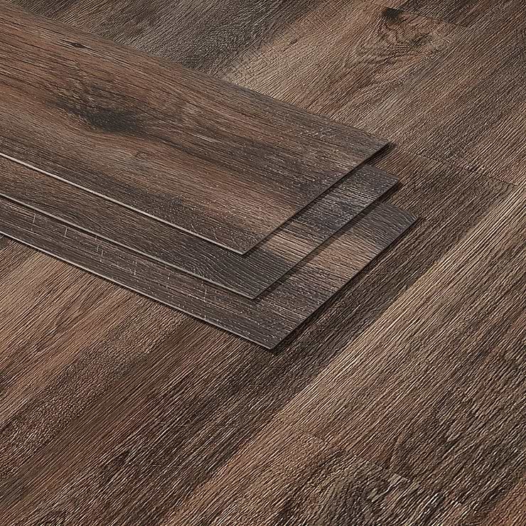 ReNew Lofty Oak Anthracite 12mil Wear Layer Glue Down 6x48 Luxury Vinyl Plank Flooring