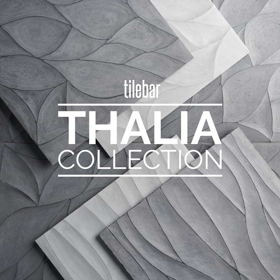 Thalia Charcoal 18x18 3D Carved Wave Honed Limestone Tile