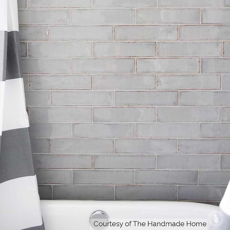 Castle Hazy Trail Gray 3x12 Polished Ceramic Subway Wall Tile