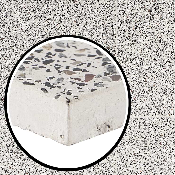 True Terrazzo Medous Beige 16x16 Polished Terrazzo Tile