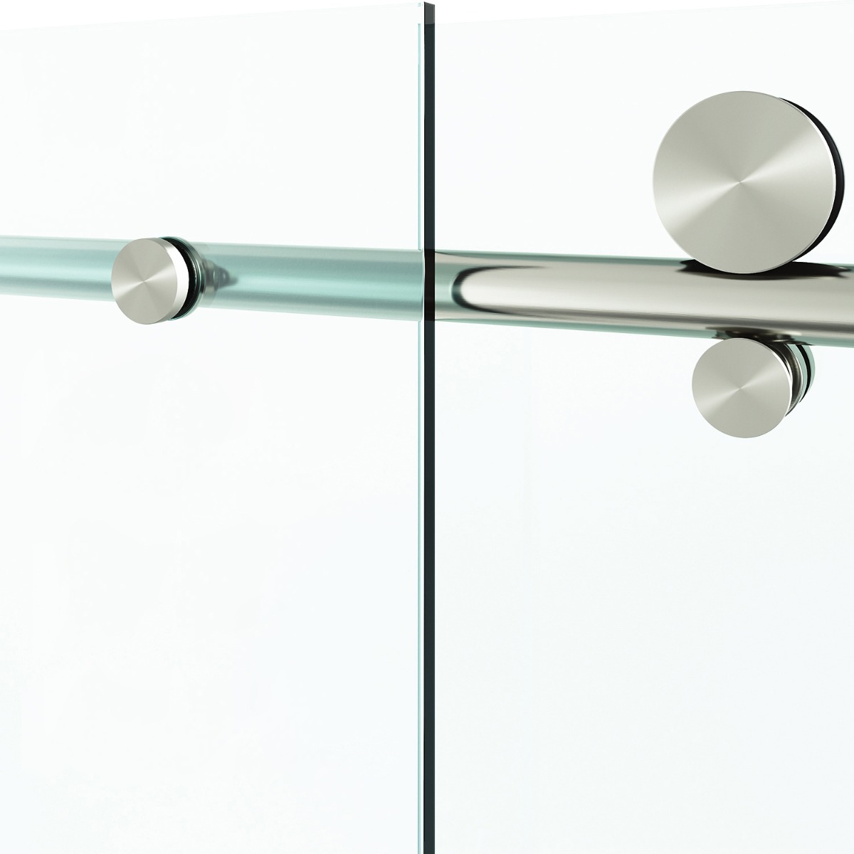 Volare 60x76 Reversible Sliding Shower Door with Clear Glass in Stainless Steel