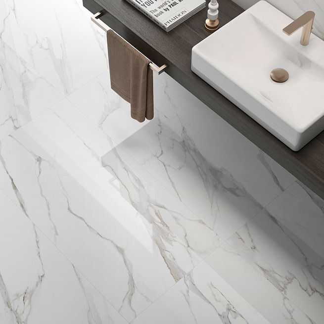 Warm up to the marble look