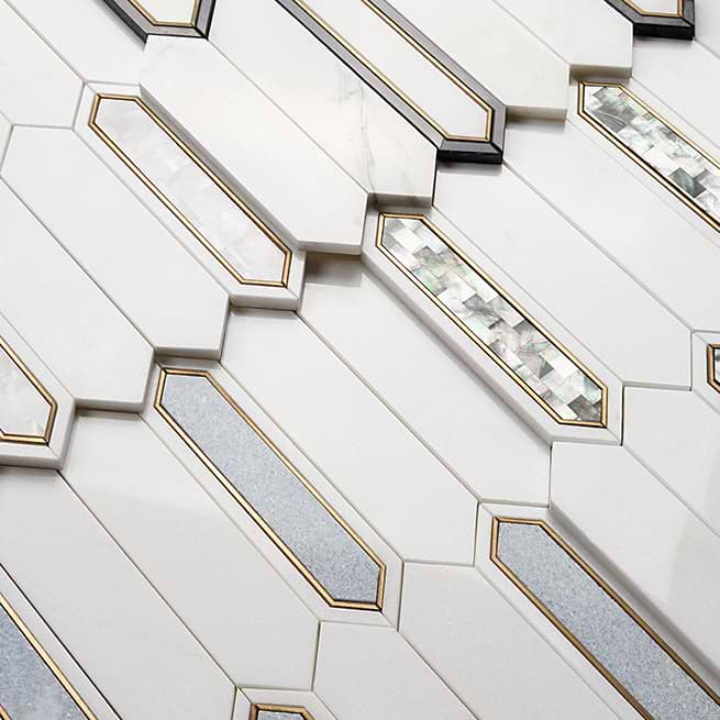 A picket mosaic with exquisite accents