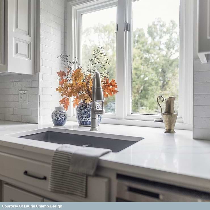 Cadenza Salt Cellar White 2x9 Polished Clay Brick Tile