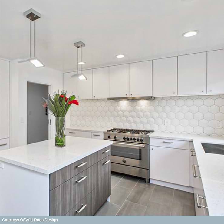 Exagoni Hexagon Puro Perla Polished Ceramic Wall Tile