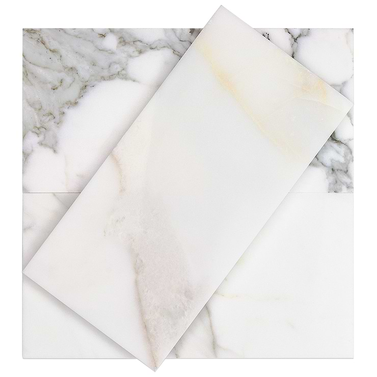 Calacatta Gold 6x12 Polished Marble Tile