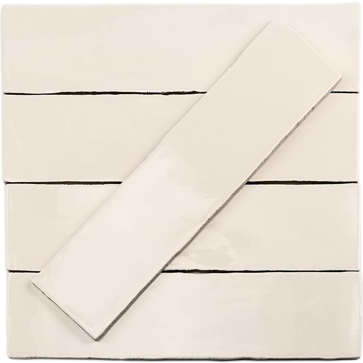 Lancaster Vanilla Cream Ivory 3x12 Polished Ceramic Subway Tile