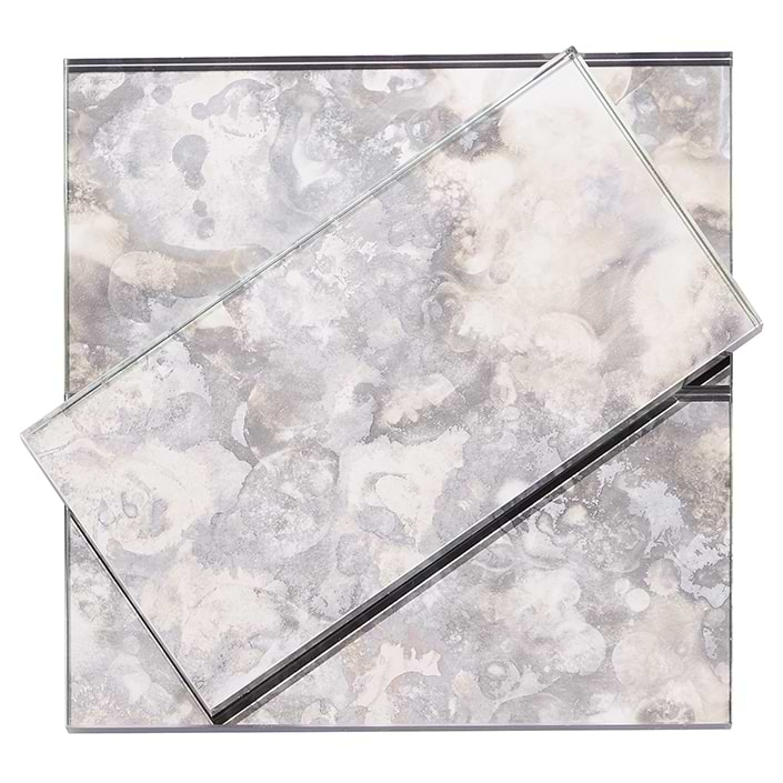 Vilna Antique Mirror Argenta 3x6 Glass Tile