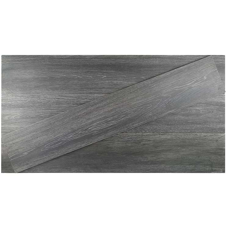 Montana Anthracite 8x45 Natural Wood Look Porcelain Tile