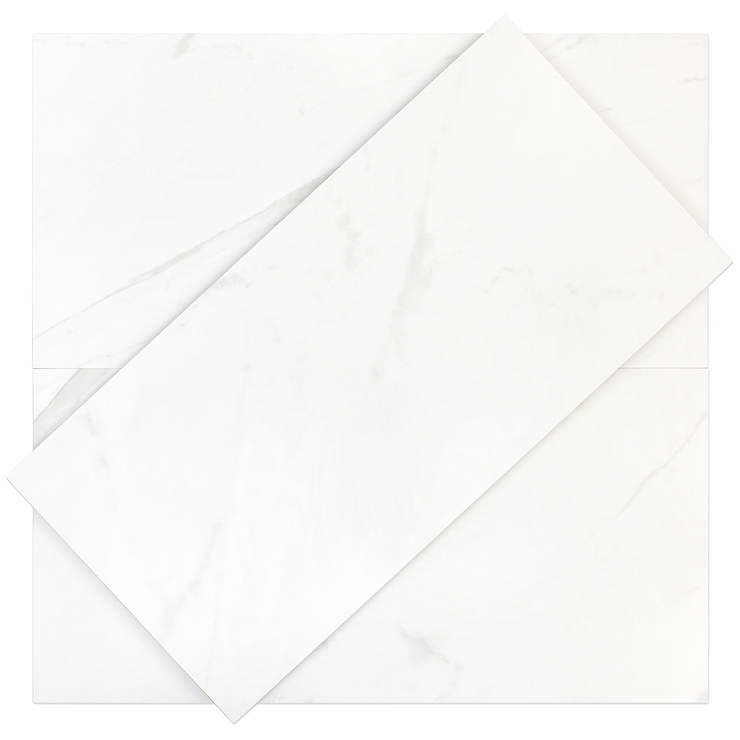 Basic Marble Bianco 12x24 Matte Porcelain Tile