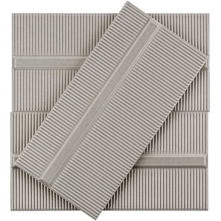 Vector Reverb Gris 4x8 Polished Ceramic Tile