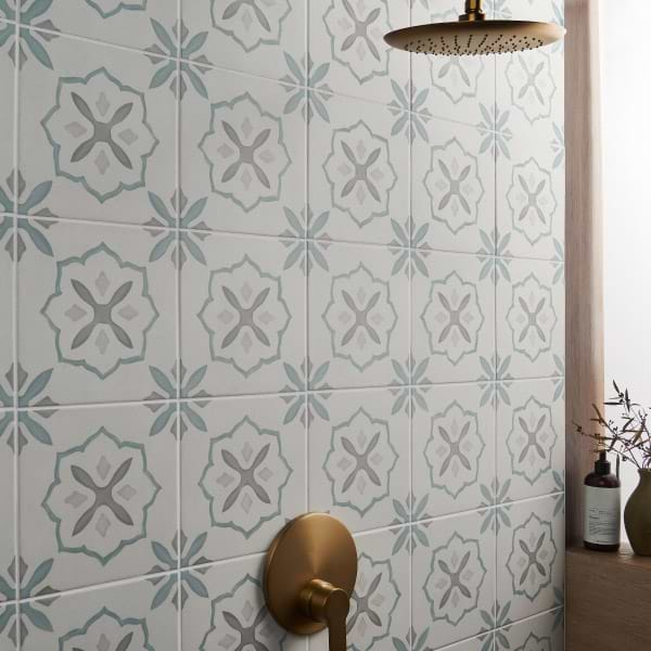 encaustic shower wall tiles