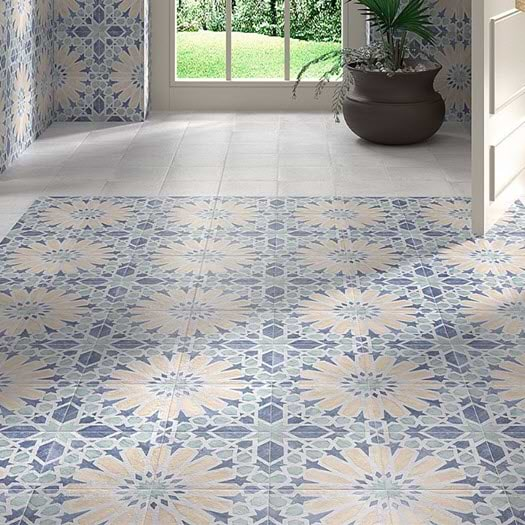 encaustic porcelain tile uses