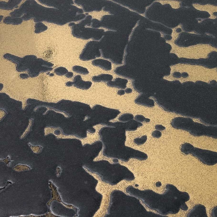 Black Patterned Tile 