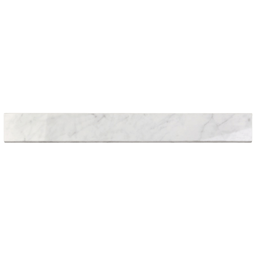 Marble Tech Bianco Gioia 3x24 Matte Porcelain Bullnose