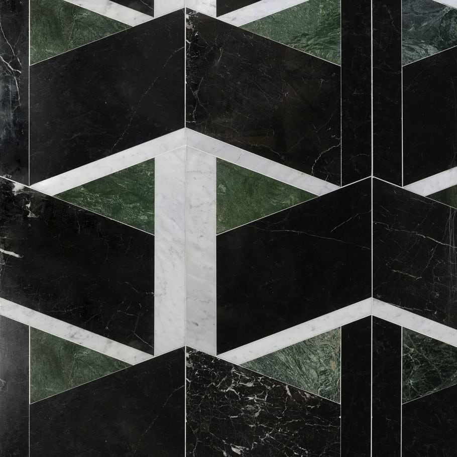 nomad jade garden marble mosaic tile