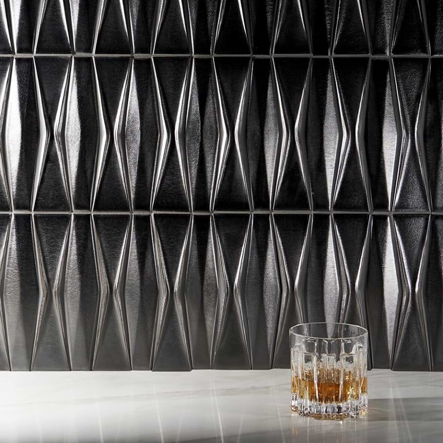 3D look Nabi Harlequin Gunmetal tile 