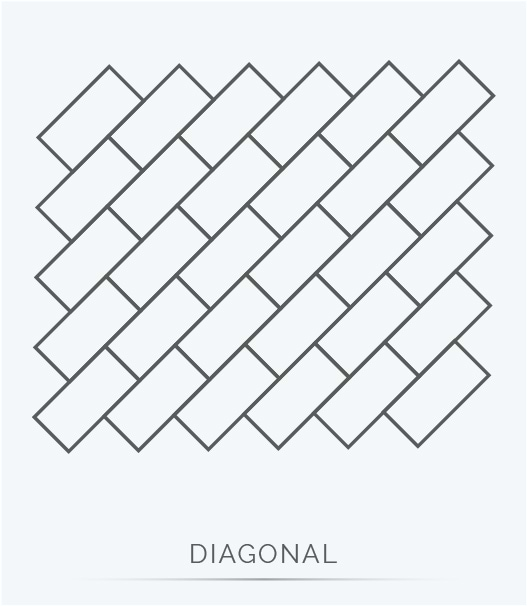 diagonal-tile-pattern - A simple way to achieve a more unique subway tile design is with a diagonal lay pattern.