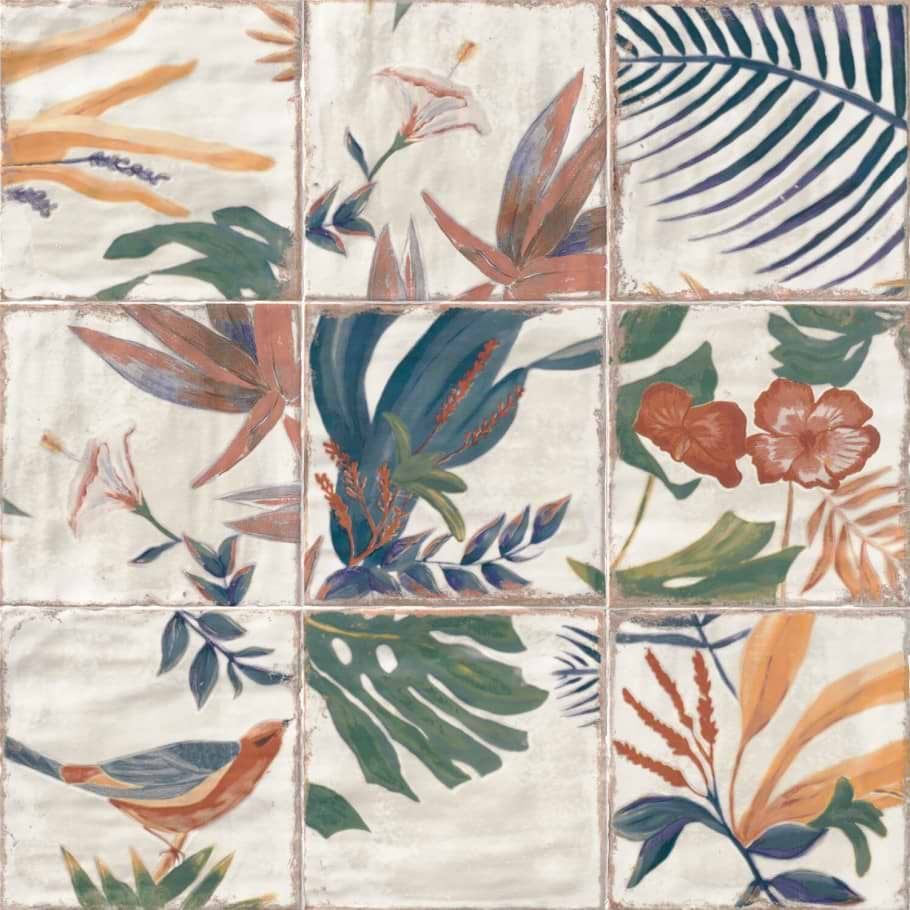 Angela Harris Dunmore Sonata Décor 8x8 Ceramic Tile 