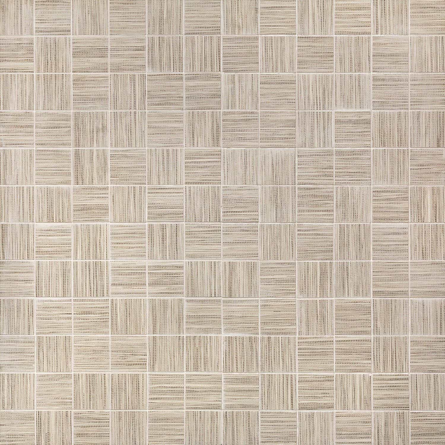 Piermont Linum 2x2 Fabric Look Porcelain Mosaic Tile
