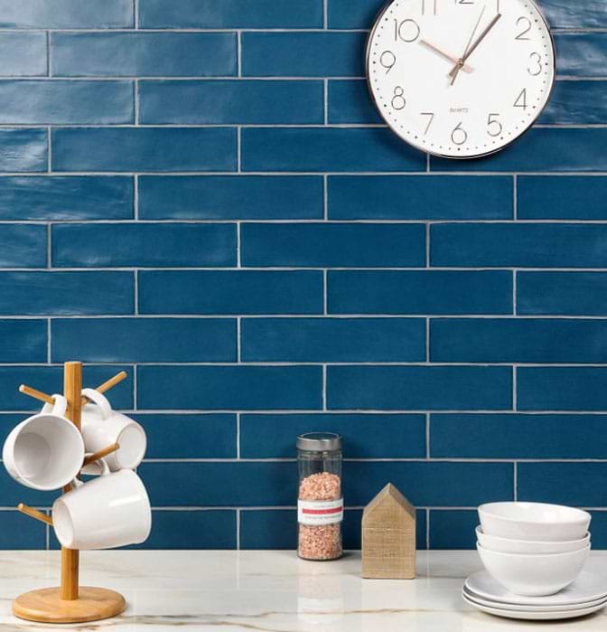 Bayou Blue Marine Subway Tile