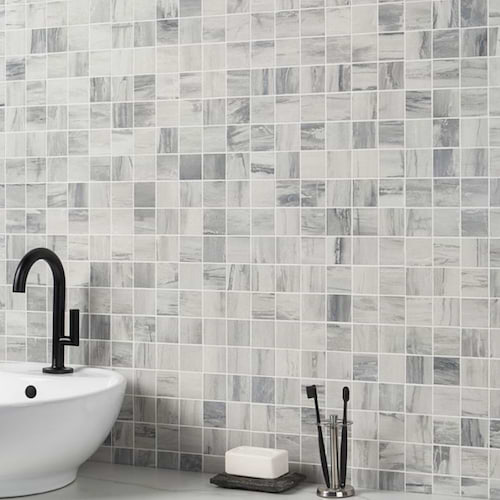 Petrawood White 2x2 Matte Porcelain Mosaic Tile
